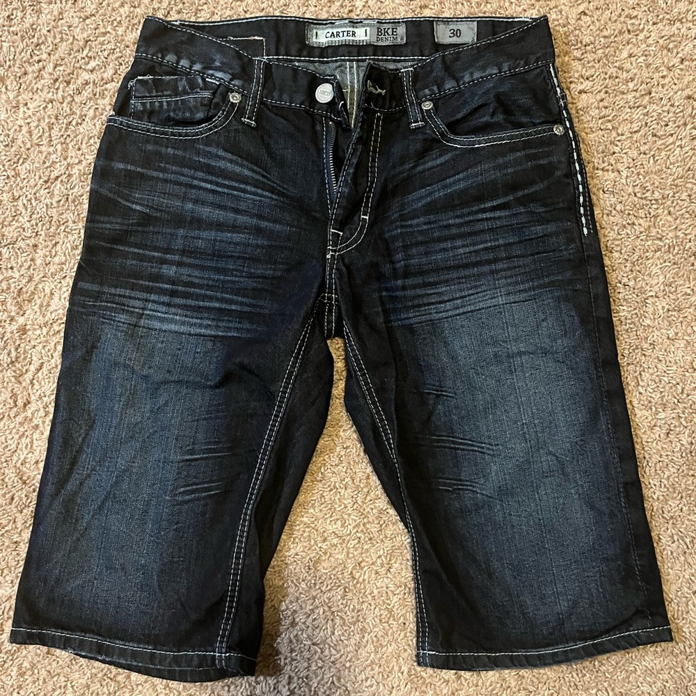 BKE Carter’s Dark Blue Jean Shorts Classic Style